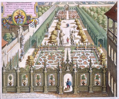 Der Garten des Bürgermeisters Schwind von Mattaus the Younger Merian